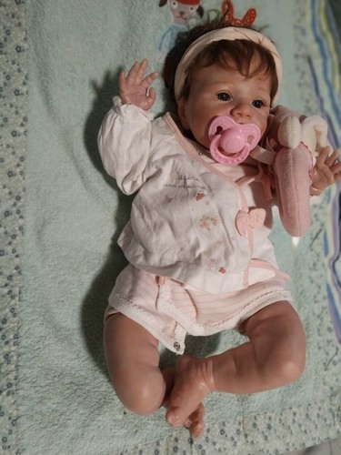 Bébé reborn souriante - bébé, léa
