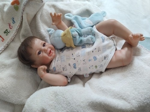 Bébé reborn souriant léon - reborn,